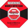 SpotSee™ ShockWatch® 2 indicateurs d’impact encadré sérialisés, gamme 50g, rouge, 50/box - Qté par paquet : 2
