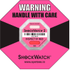 SpotSee™ ShockWatch® 2 indicateurs d’impact encadrés sérialisés, gamme 5G, rose, 50 / Box - Qté par paquet : 2