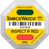 SpotSee™ ShockWatch® indicateurs d’impact RFID, plage 25G, jaune, 100/box