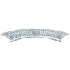 UNEX® SW 18"W 90 Degree Curve Galvanized Steel Skatewheel Conveyor - 16" BF - 18" WPF
