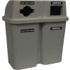 Duo de Bullseye Recycling System, 25 gallons, 36 "x 19" x 38 ", gris - Techstar 565