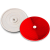 102232 3-1/4 » Red Centermount Reflector, Plaque arrière en plastique, RT-90R