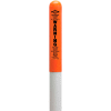 113783B Round Dome Utility Fiber Optic Marker, White Pole 72"H, 48" Above Ground, Orange