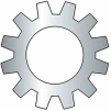 Rondelle de blocage de dent externe 1/4" - 0,267/.256 » Ø INT. - Acier - Zinc - Calibre 2 - 100 par paquet