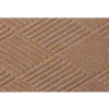 WaterHog® Diamond Mat Fashion Border 3/8" Thick 2' x 3' Medium Brown