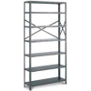 Tri-Boro Klip-It Open Add-On, OAK85-2436-5X, 36"W x 24"D x 85"H, 5 Shelves, 18 Ga, Dark Gray