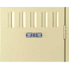 Plaque d’immatriculation Tennsco Locker #1-25 - Aluminium avec 1/2" noir lettrage - Pack de TNL-A-25-25