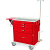 Harloff M-Series Cart Standard Width Tall Cabinet, 6 tiroirs, 22"L x 41-2/5"L x 64-1/10"H, Taupe