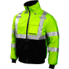 Tingley® J26002 Bomber capuche veste fluorescente jaune/vert/noir, Large