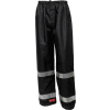 Tingley® Icon™ imperméable respirant pantalons bande réfléchissante W/argent, noir, 2XL