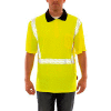 Job Sight™ Classe 2 Polo Pullover Hi Visibility Shirt, Lime, Polyester, 4XL