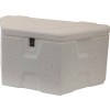 RomoTech Outdoor Dock Storage Box Triangle Style 82119569 - Petite 36" L x 21" W x 16 « H, blanc