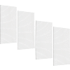 Triton Products Panneaux perforés haute densité en panneaux de fibres, 24 » x 48 » x 1/4 », blanc, ensemble de 4