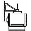 TPI Stainless Steel Wall/Ceiling Bracket A5520/UHB For 3.3-15kw Washdown Heaters