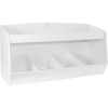 TrippNT™ blanc PVC rangement avec 4 compartiments et 1 étagère, W 24" x 10 « D x 13" H