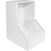 TrippNT™ PVC/acrylique blanc petite distribution Bin, 5" W x 8 « D x 9" H
