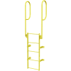 Etape 5 acier traverser avec rampes accès échelle, jaune fixe - WLFS0205-Y
