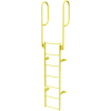 Etape 7 acier traverser avec rampes accès échelle, jaune fixe - WLFS0207-Y