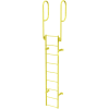 Etape 9 acier traverser avec rampes accès échelle, jaune fixe - WLFS0209-Y