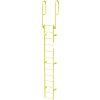 Etape 13 acier traverser avec rampes accès échelle, jaune fixe - WLFS0213-Y