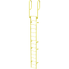 Etape 15 acier traverser avec rampes accès échelle, jaune fixe - WLFS0215-Y
