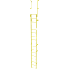 Etape 17 acier traverser avec rampes accès échelle, jaune fixe - WLFS0217-Y