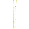 Etape 18 acier traverser avec rampes accès échelle, jaune fixe - WLFS0218-Y