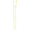Etape 20 acier traverser avec rampes accès échelle, jaune fixe - WLFS0220-Y