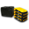 TCT articulé Portable Speed Bump, Sections 8, noir/jaune - PSB-118-10-1