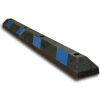 Arrêt de stationnement de roue - 72" L - Black w/Blue Stripes