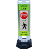 VizCon TrafFix Devices Step -N-Lock Panel, « Stop for Pedestrian Within Crosswalk »,2 Sided,12"X36 »