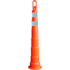 Cône® de boucleur VizCon série 46000 avec bandes réfléchissantes de 3 po, 42 po de hauteur, orange