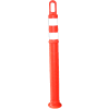 VizCon Série 46000 Tube® de boucleur avec bandes réfléchissantes de 3 po, 42 po de hauteur, orange