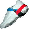 Transforming Tech Heel Grounder, 35mm, Red, Self-Adhesive Straps1 Meg