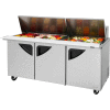 Super Deluxe Series - Mega Top Sandwich/Salad Table 72-1/2"W - 3 Door