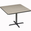 Interion® 36" Square Counter Height Restaurant Table, Charcoal