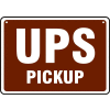 AccuformNMC™ Panneau de ramassage UPS/UPS sans ramassage, double face, plastique, 10 po x 14 po, brun/rouge