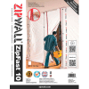 ZipWall® panneaux de barrière réutilisables, Tissu High-Tech, Blanc - ZF10 (ZF10) - Qté par paquet : 4