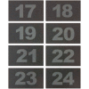 Unis des numéros visuels pour ABS/bois Cellphone casiers TAB1724 - Nombres 17-24