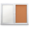 United Visual Products W 48" x 36" H plein air Combo Board w/Corkboard & White Board d’effaçables à sec