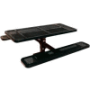 6' Single Pedestal Table, Surface Mount, Perforated 72"W x 70"D - Black