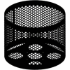 Round UltraCoat Outdoor Planter, Perforated - Black