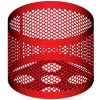 Round UltraCoat Outdoor Planter, Perforated - Red