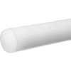 PTFE Plastic Rod - 1-1/4" Diameter x 4 Ft. Long