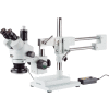 AmScope SM-4TZ-144A 3,5X-90X Stéréomicroscope Trinoculaire avec 4 zones 144-LED Ring Light