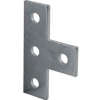 Strut Unistrut Channel 1-5/8" Tee plaque P1031eg, 4 trous, galvanisé - Qté par paquet : 25