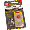 Vital ID Universal-Fit Worker Emergency ID Tag 2-3/4 « x 3 », Raccord de cordon de choc, imperméable à l’eau, 10 / Pack