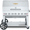 Crown Verity Mobile Outdoor Grill 48 « Roll Dome Package - Gaz naturel