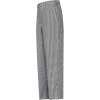 Pantalons de chef cuisinier de dessins, noir & blanc vérifier, Polyester/coton Twill, 38 "x 30"