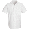 Chemise à Cook chef dessins bouton-Front manches courtes, blanc, Polyester/coton, M